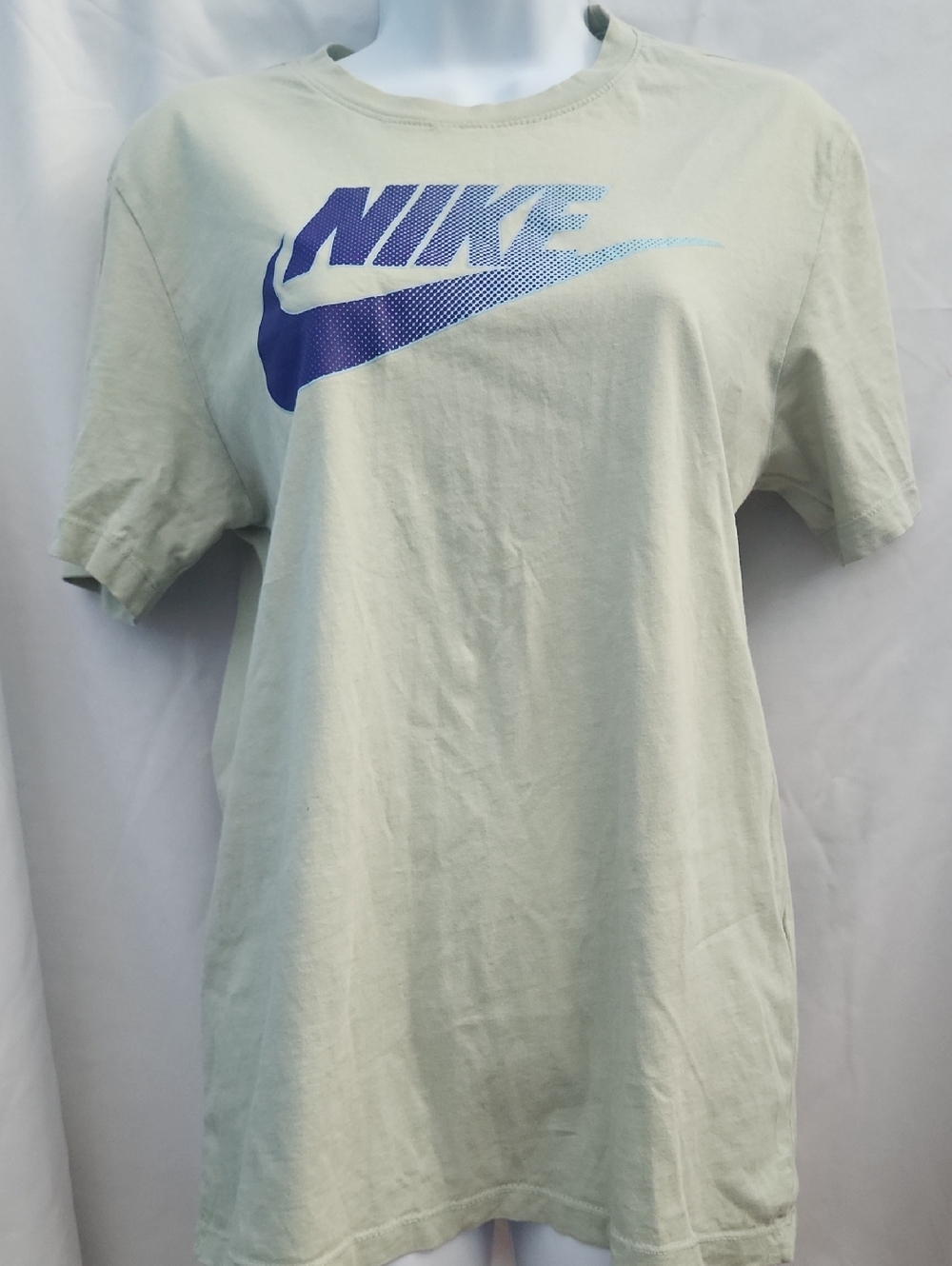 Nike Light Sage Tee with Purple Gradient Swoosh